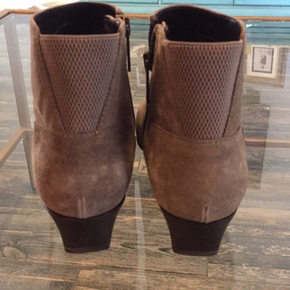 Aquatalia Franca WaterproofTan Suede Leather Boots - Picture 7 of 8